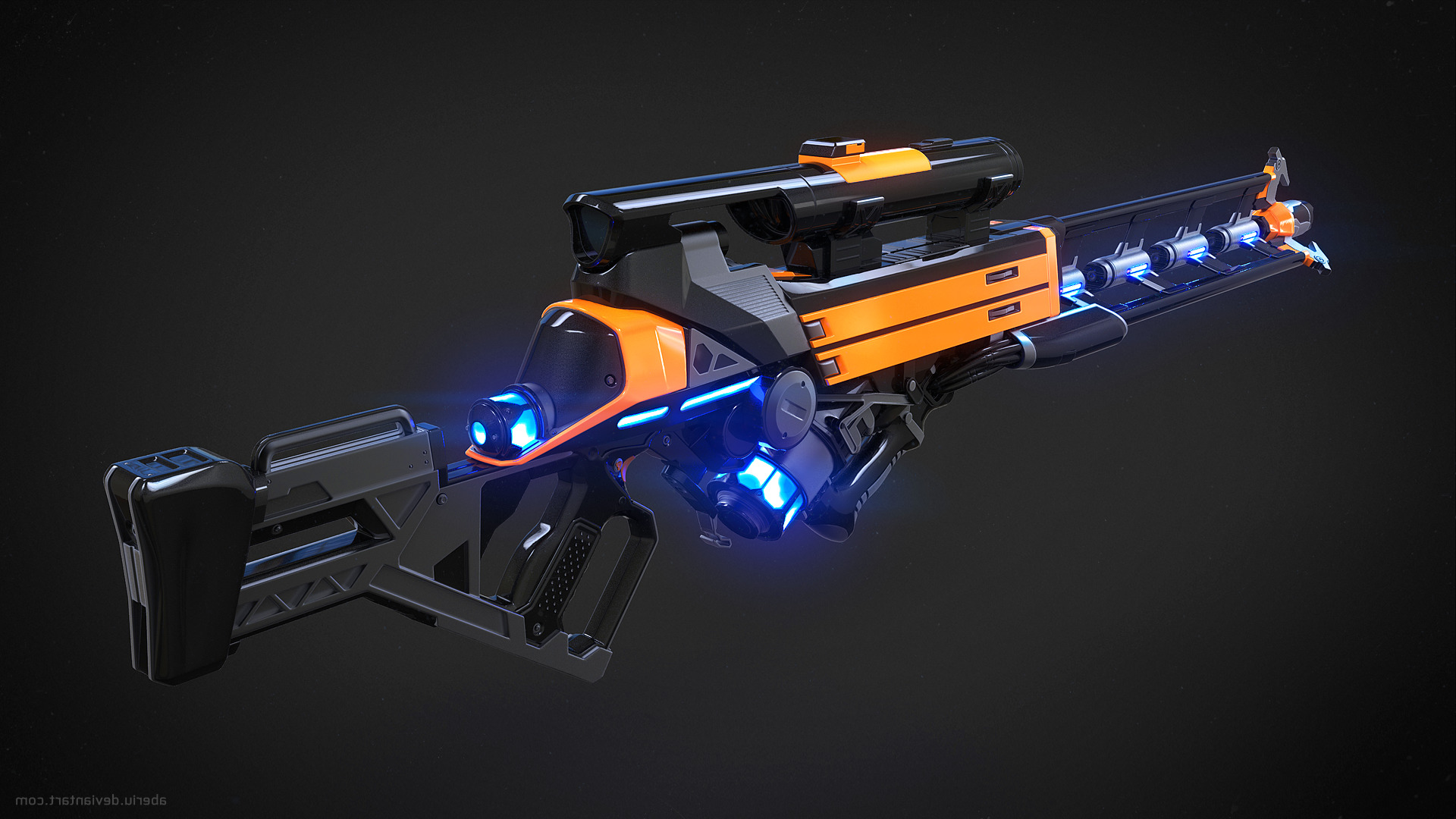 CGI, 3D, Gun, Futuristic Wallpaper