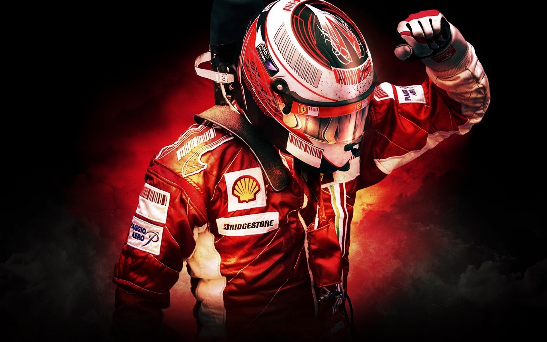 Formula 1, Ferrari, Men, Red Wallpaper