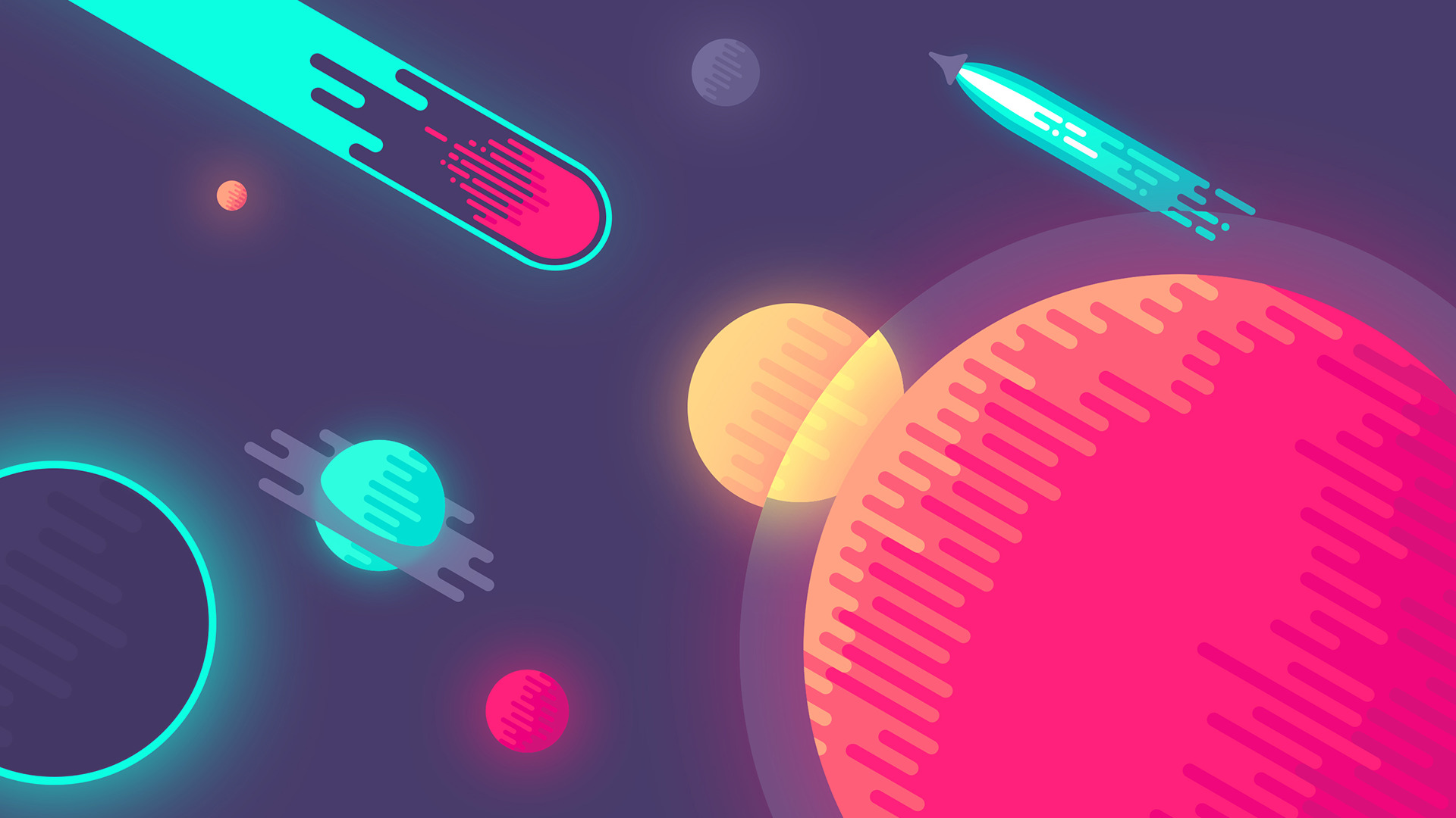 colorful, Space, Nina Geometrieva Wallpaper