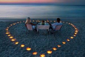 beach, Hearts, Lovers