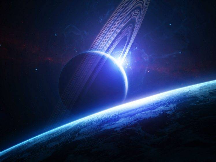 spacescapes, Space Art, Space, Planet, Planetary Rings HD Wallpaper Desktop Background