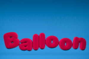 balloons, Balloon, Blue Clothing, Pink, 3D, Cinema 4D, Adobe Photoshop, Candy D, Sweets, Typography