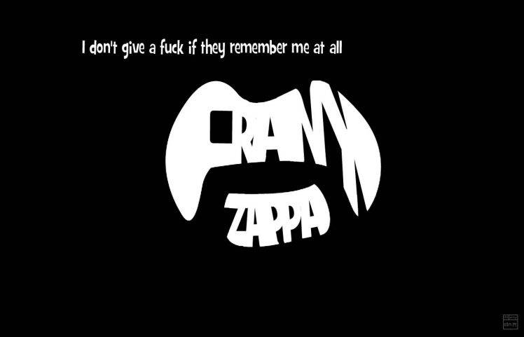 Frank Zappa, Typography HD Wallpaper Desktop Background