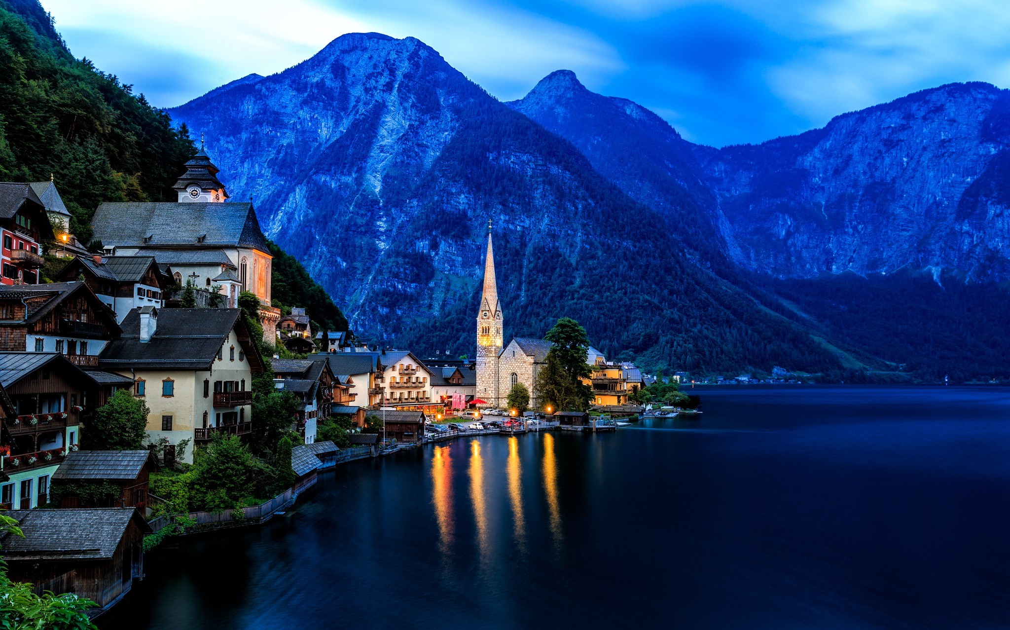 cityscape, City, Hallstatt, Austria, Landscape Wallpaper