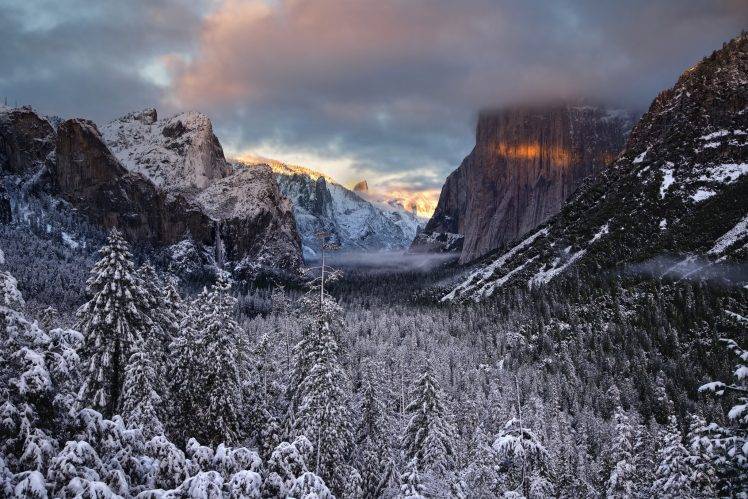 landscape, Valley, Snow HD Wallpaper Desktop Background