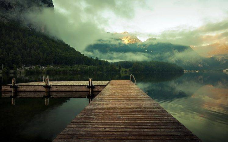 lake, Nature, Mist, Mountain, Landscape HD Wallpaper Desktop Background