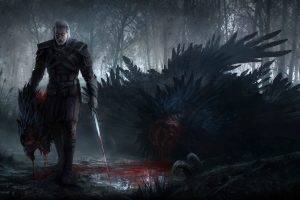 The Witcher, The Witcher 3: Wild Hunt, Geralt Of Rivia, Artwork, Fantasy Art, Video Games