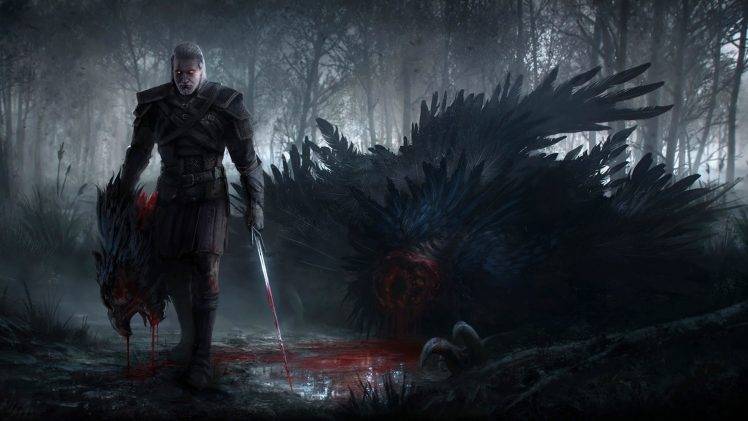 The Witcher, The Witcher 3: Wild Hunt, Geralt Of Rivia, Artwork, Fantasy Art, Video Games HD Wallpaper Desktop Background