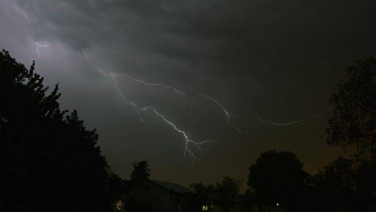 lightning, Storm, Nature, Rain, Landscape HD Wallpaper Desktop Background