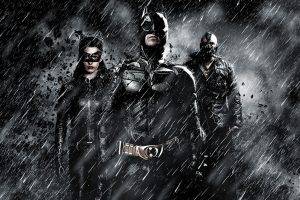 Batman, Bane, Catwoman