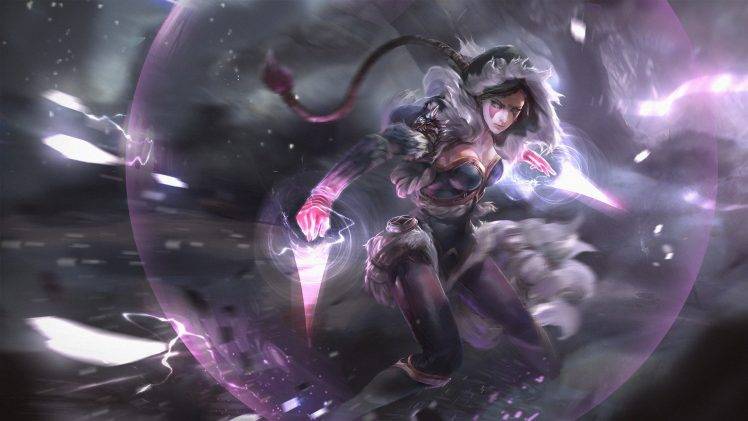 2D, Fan Art, Anime Girls, Dota 2, Templar Assassin, Lanaya HD Wallpaper Desktop Background