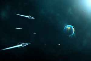 spaceship, Planet, Space, Futuristic, CG Render