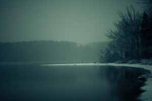 lake, Mist