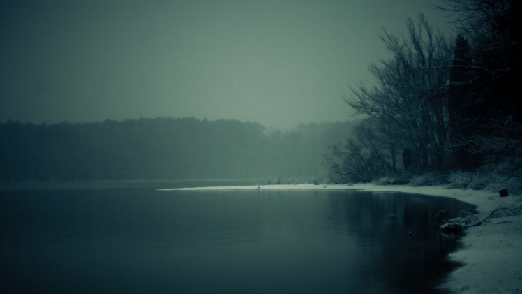 lake, Mist HD Wallpaper Desktop Background