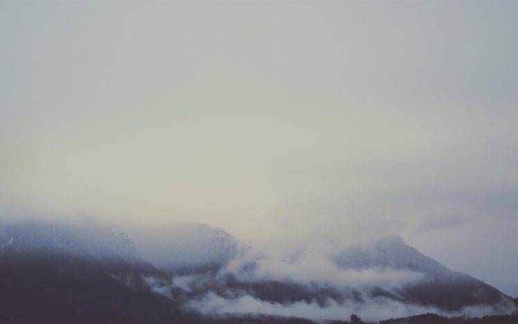 clouds, Mountain, Nature HD Wallpaper Desktop Background