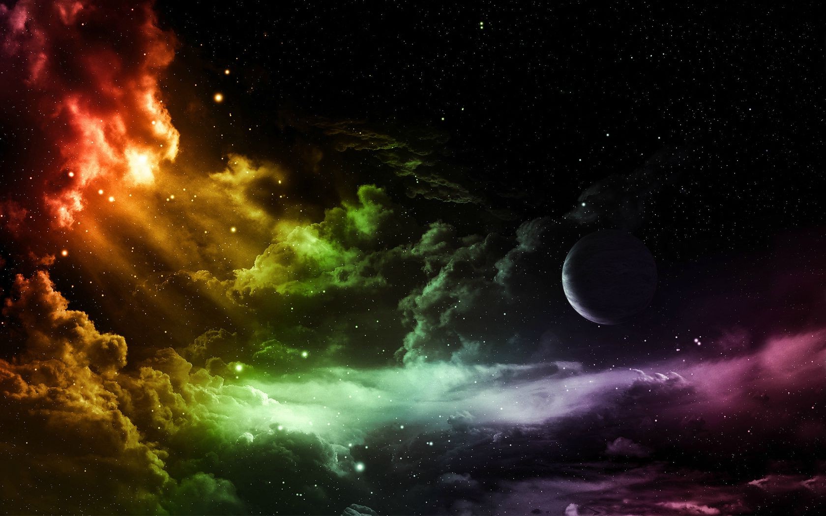 Clouds, Colorful, Space, Sky Wallpapers Hd / Desktop And Mobile Backgrounds