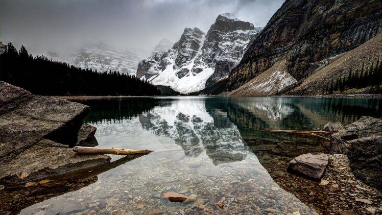 Canada, Morraine Lake, Mountain, Landscape HD Wallpaper Desktop Background