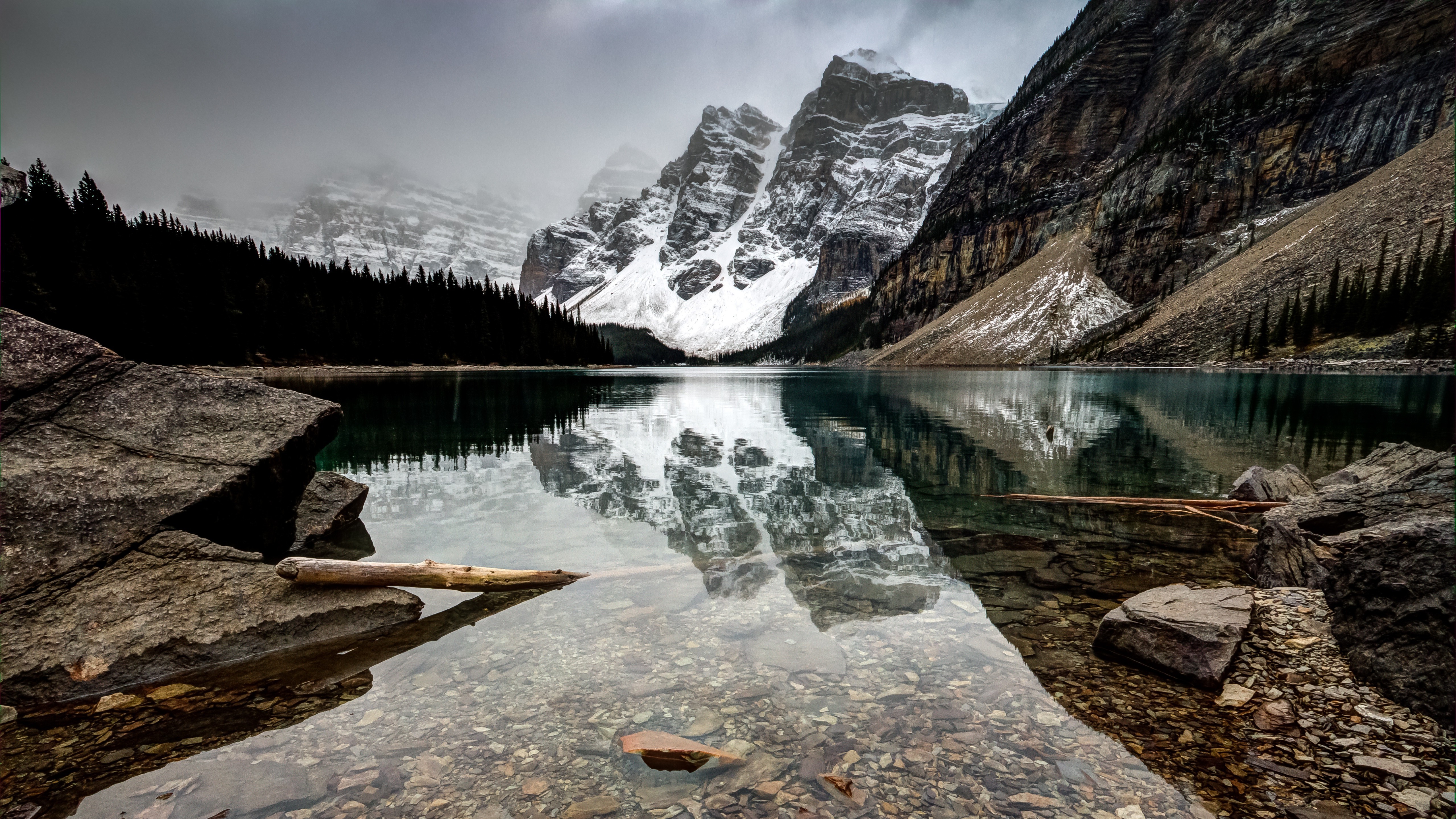 Canada, Morraine Lake, Mountain, Landscape Wallpaper