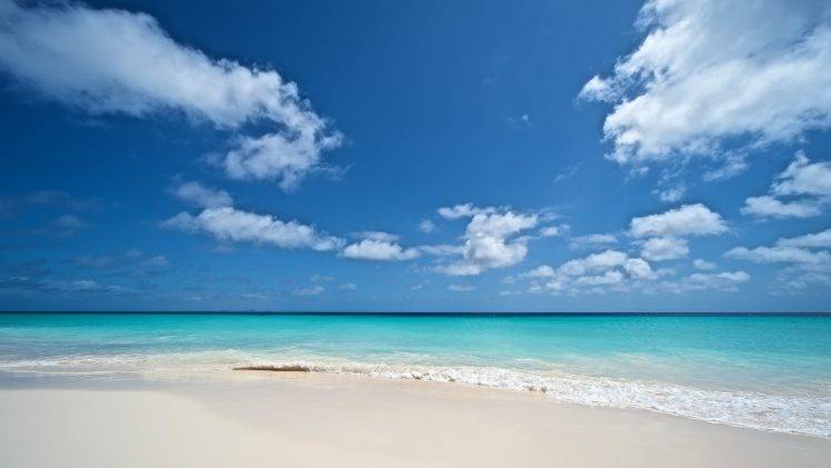beach, Clouds, Sea, Tropical, Landscape HD Wallpaper Desktop Background
