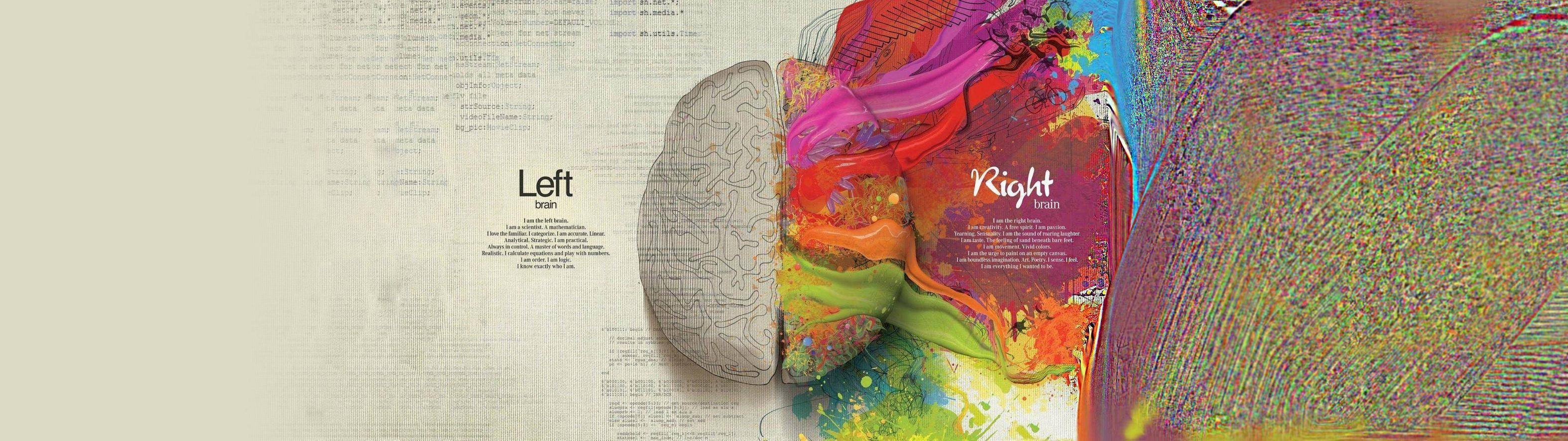 brains, Creativity, Splitting, Colorful, Mathematics, Paint Splatter, Quote Wallpaper