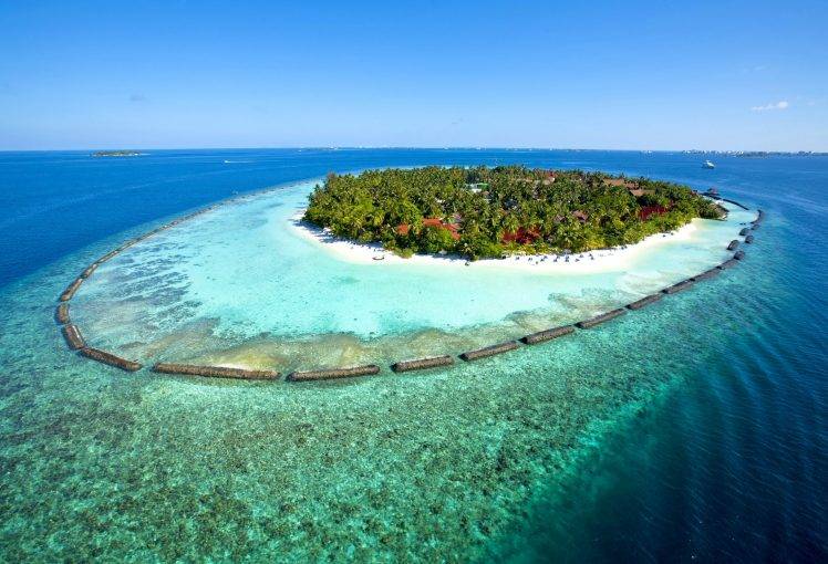 beach, Landscape, Maldives HD Wallpaper Desktop Background