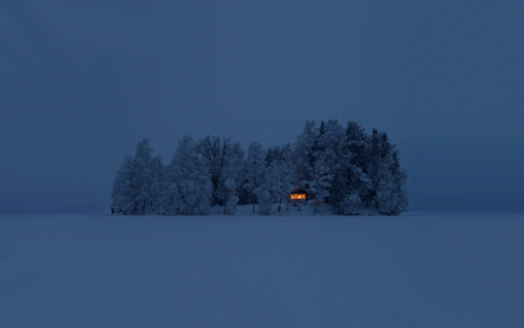 landscape, Snow, House HD Wallpaper Desktop Background