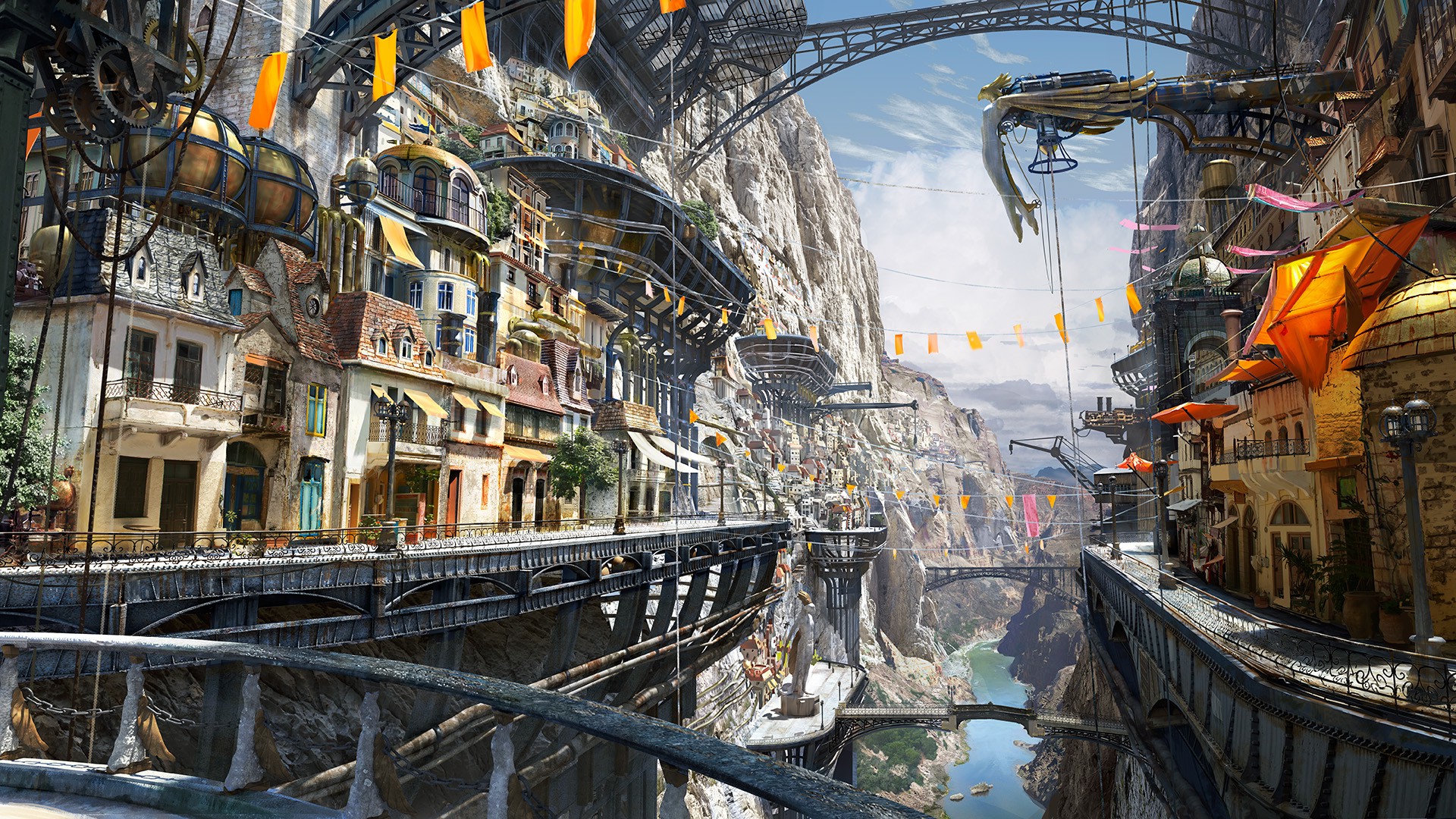 Artwork, Steampunk, Matte Painting, Digital Art Wallpapers 