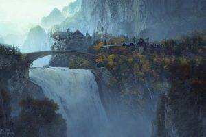 waterfall, Movies, The Lord Of The Rings, Rivendell