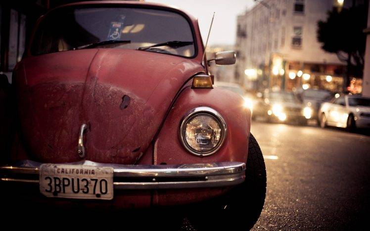 Volkswagen Beetle, Car, Old Car, Urban, Volkswagen HD Wallpaper Desktop Background