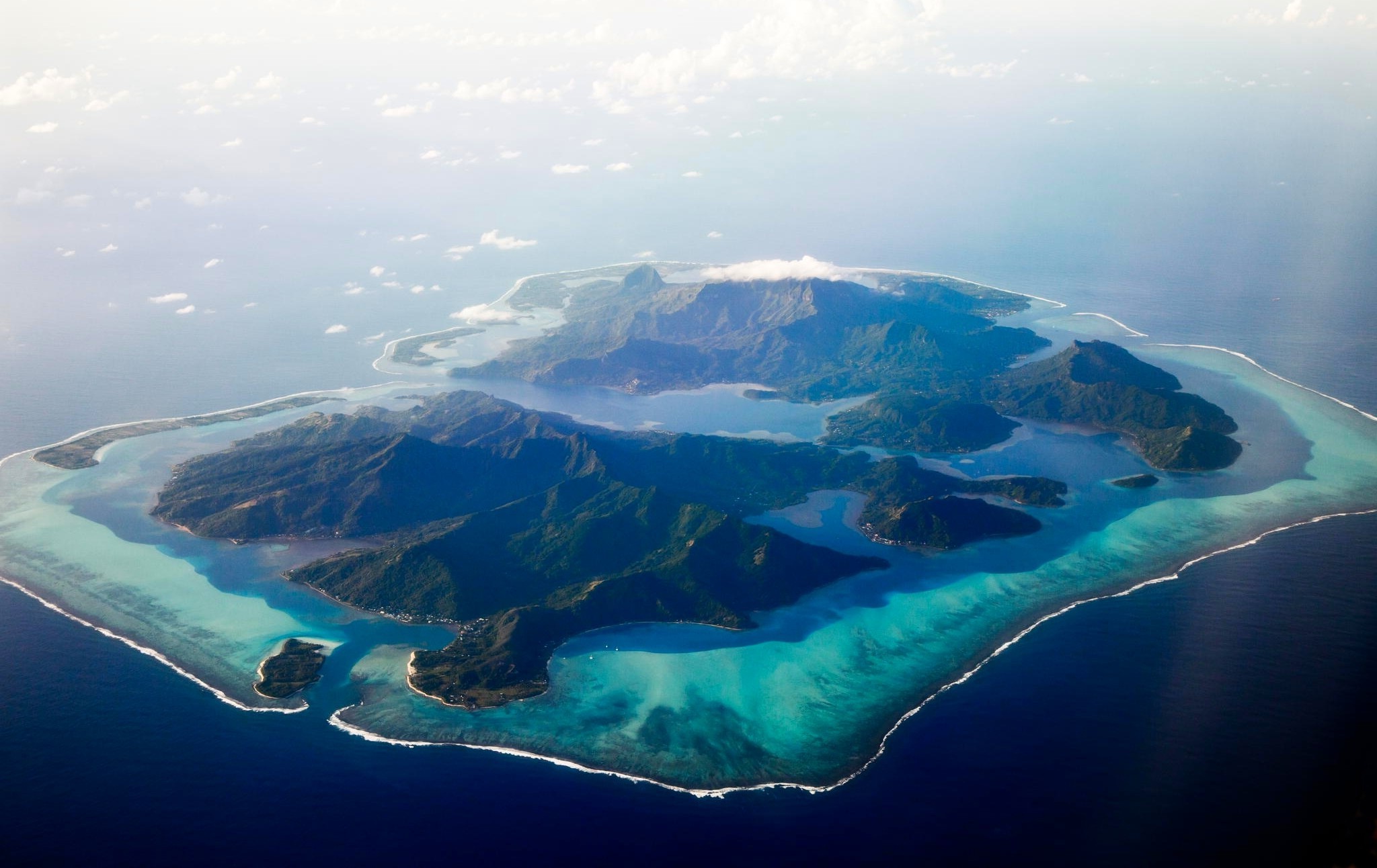nature, Landscape, Aerial View, Island, Atolls, Tropical, Sea, Beach