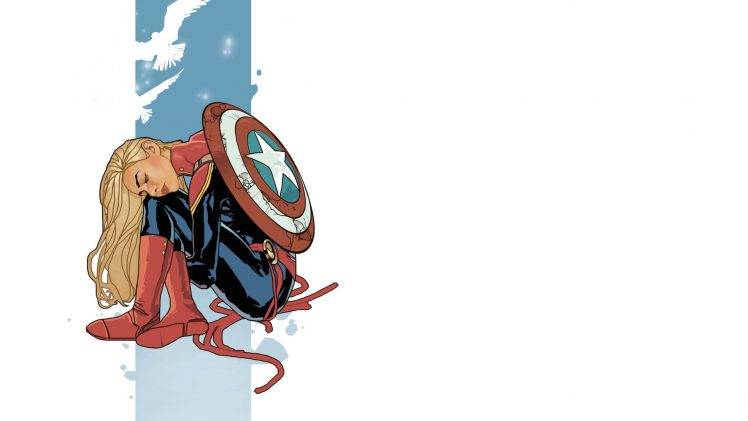 Captain Marvel, Superhero, Marvel Comics HD Wallpaper Desktop Background
