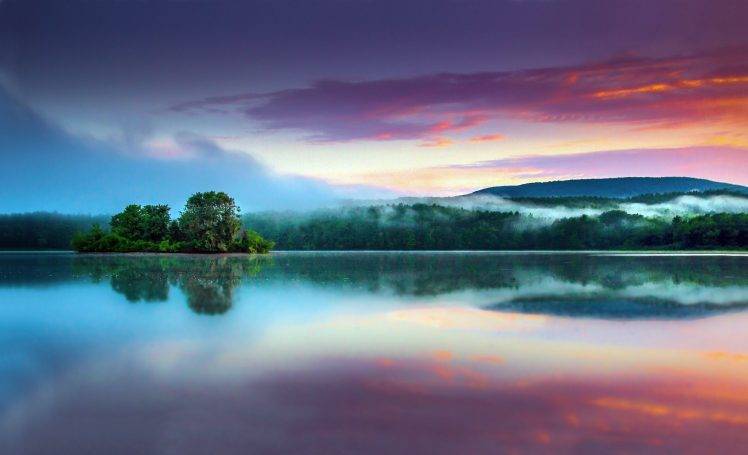 lake, Landscape, Trees HD Wallpaper Desktop Background