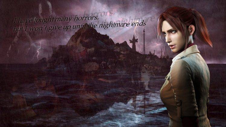 Claire Redfield, Resident Evil, Resident Evil 2, Capcom, Biohazard, Zombies, Video Games, Quote HD Wallpaper Desktop Background
