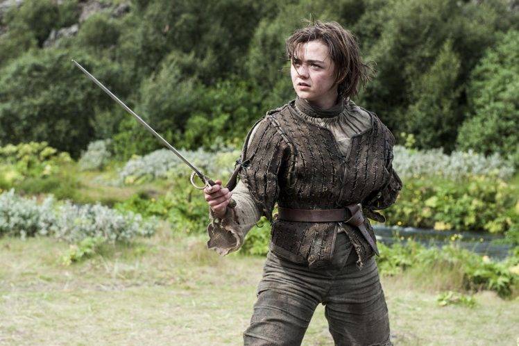 Game Of Thrones, Arya Stark, Maisie Williams, Medieval, Needle (Sword) HD Wallpaper Desktop Background