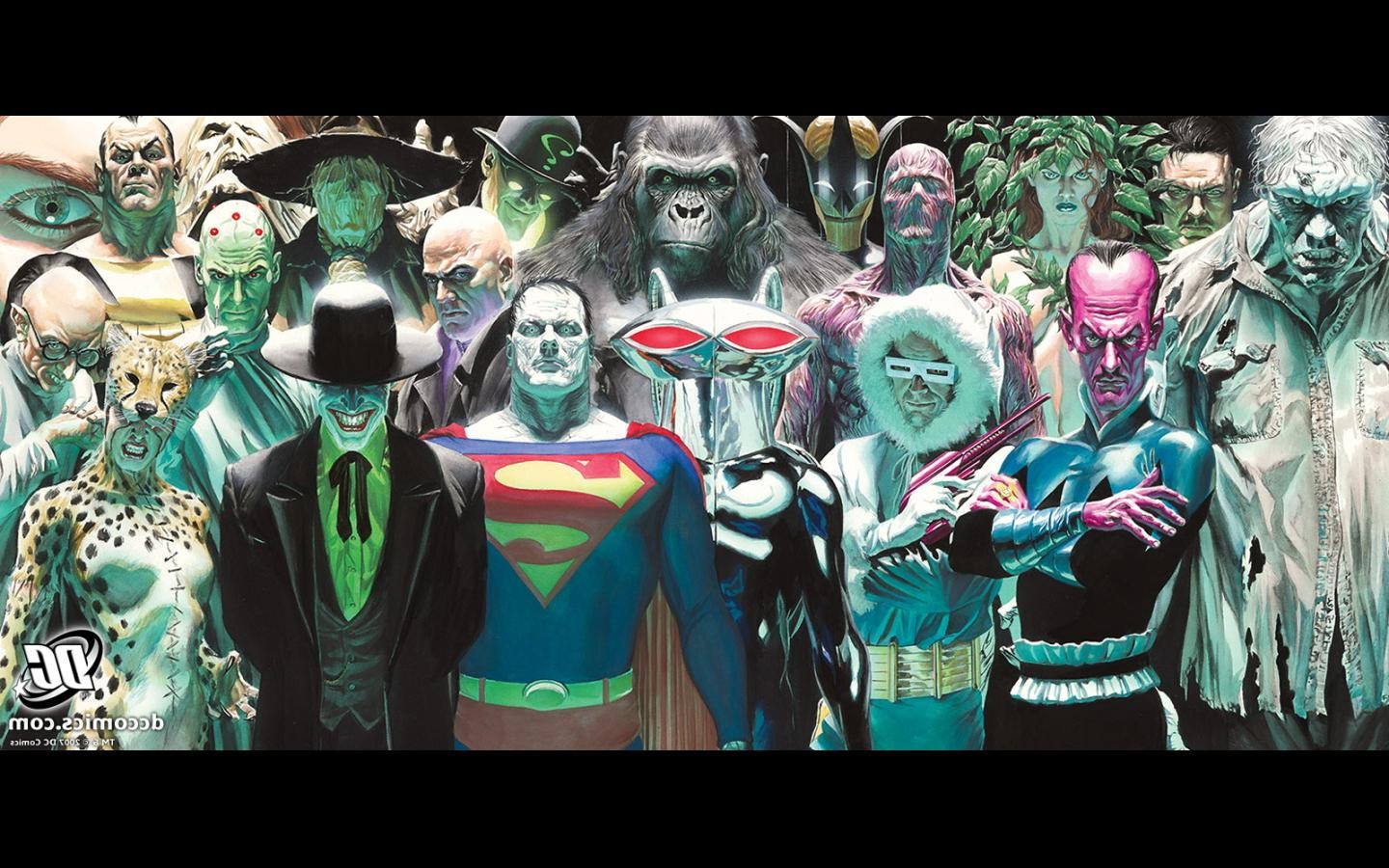 DC Comics, Villains, Bizarro, Joker, Brainiac, Mr. Freeze, Poison Ivy, The Riddler, Scarecrow (character), Hugo Strange, Lex Luthor, Parasite, Grodd, Sinestro, Solomon Grundy Wallpaper
