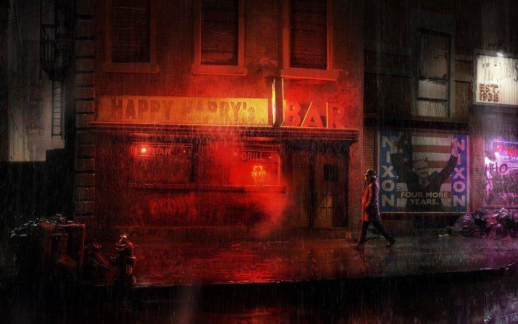 rain, Watchmen, Rorschach, DC Comics HD Wallpaper Desktop Background