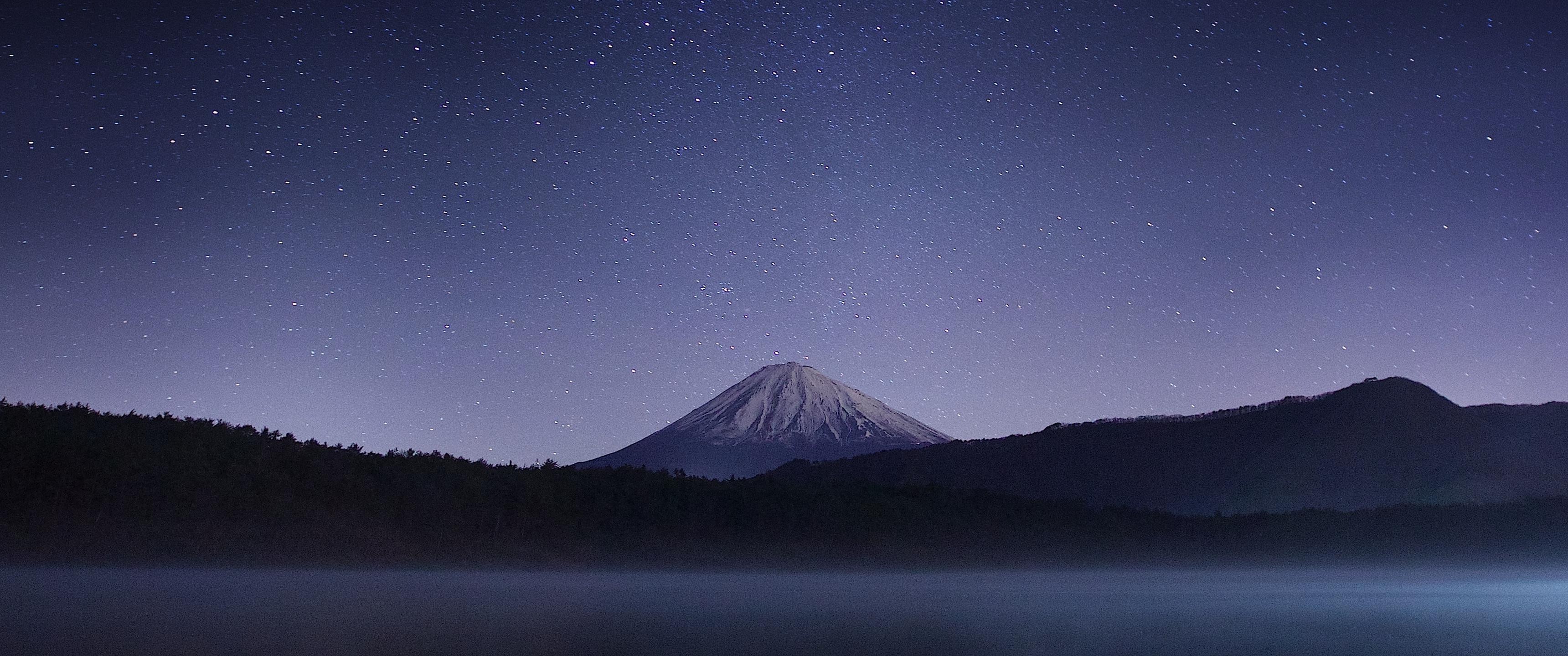 ultrawide, Astrophotography, Space, Blue Wallpaper