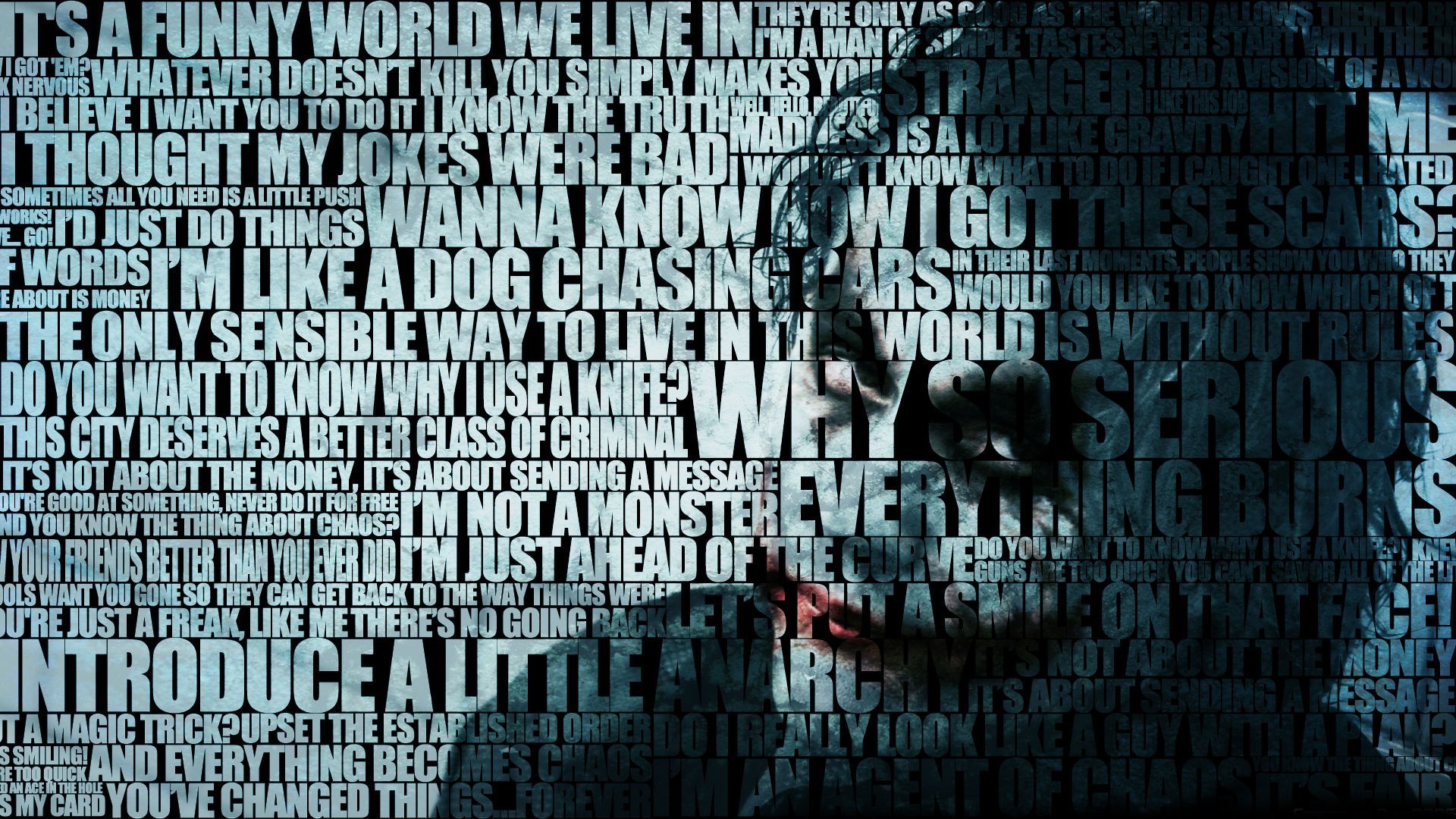 Anime The Dark Knight Heath Ledger Movies Quote Batman Joker