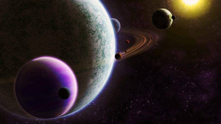 space, Planet, Planetary Rings, Space Art HD Wallpaper Desktop Background