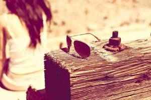 women, Sunglasses, Wood, Summer
