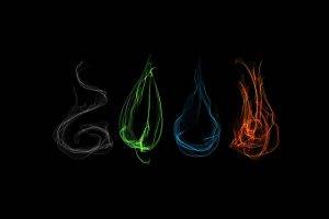 four Elements, Simple Background, Abstract
