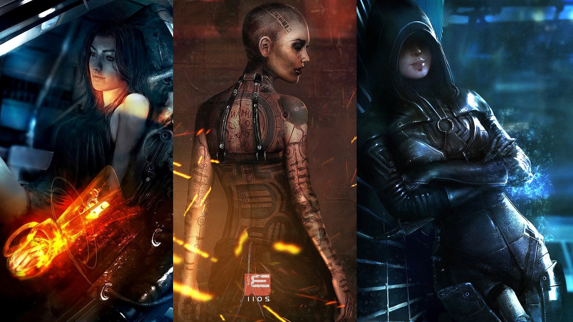 Mass Effect, Video Games, Miranda Lawson, Kasumi Goto, Mass Effect 2 Wallpaper