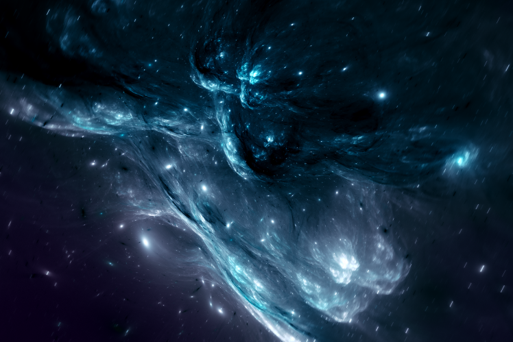 space, CGI, Blue, Ice HD Wallpaper Desktop Background