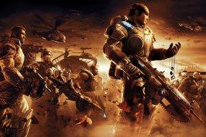 Gears Of War, Video Games, War, Apocalyptic, Gun, Helicopters, Dog Tags, Armor