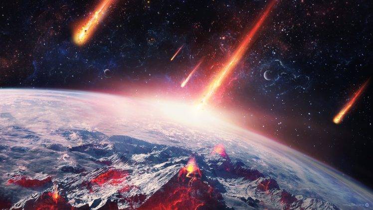 Earth, Meteors, Space, Universe HD Wallpaper Desktop Background