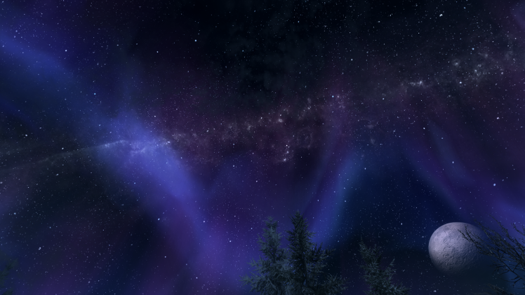 The Elder Scrolls V: Skyrim, Stars HD Wallpaper Desktop Background