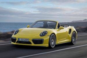 Porsche 911 Turbo, Car, Convertible, Motion Blur