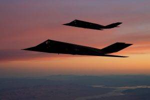 F 117 Nighthawk, Aircraft, Stealth, Military Aircraft, Sunset, US Air Force, Strategic Bomber