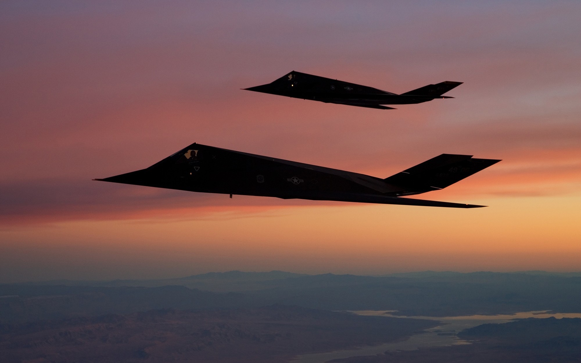 F 117 Nighthawk, Aircraft, Stealth, Military Aircraft, Sunset, US Air ...