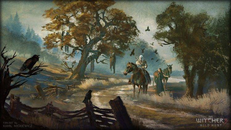 artwork, The Witcher, The Witcher 3: Wild Hunt, Video Games HD Wallpaper Desktop Background